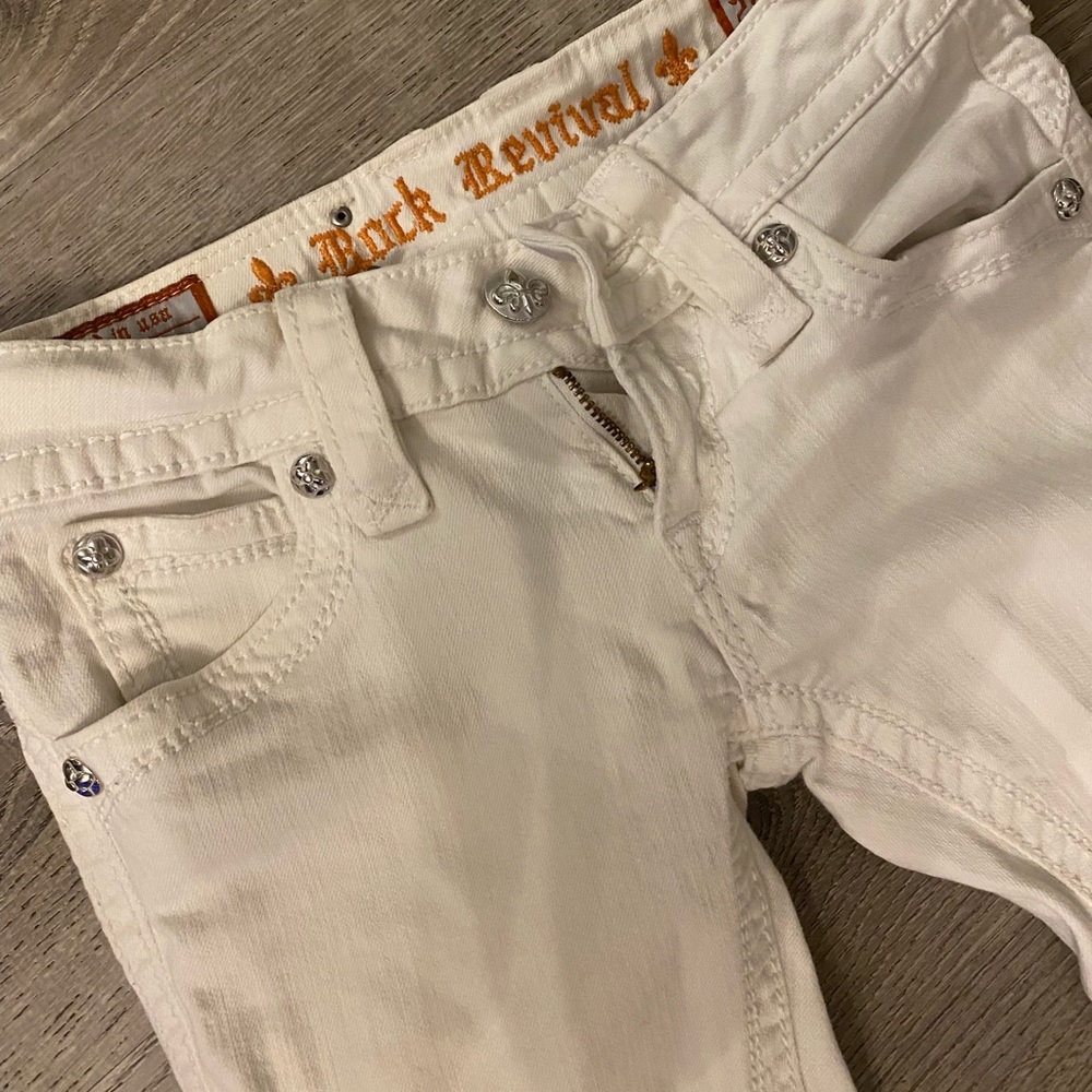 Rock Revival white denim